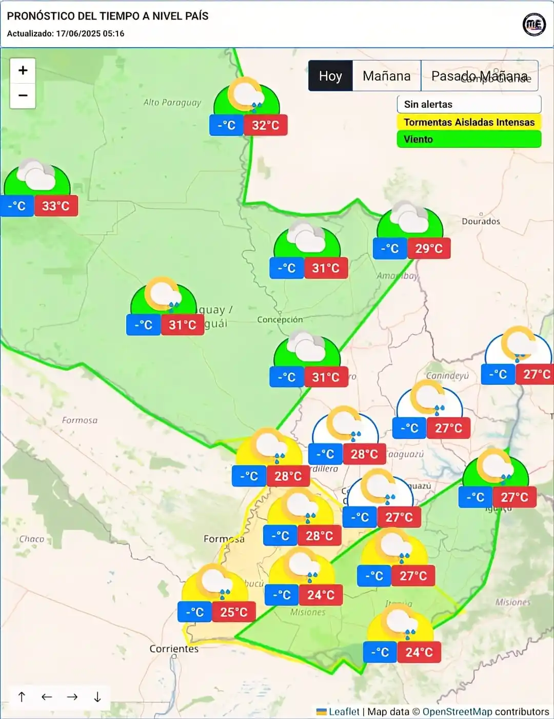 Meteorología Encarnación post