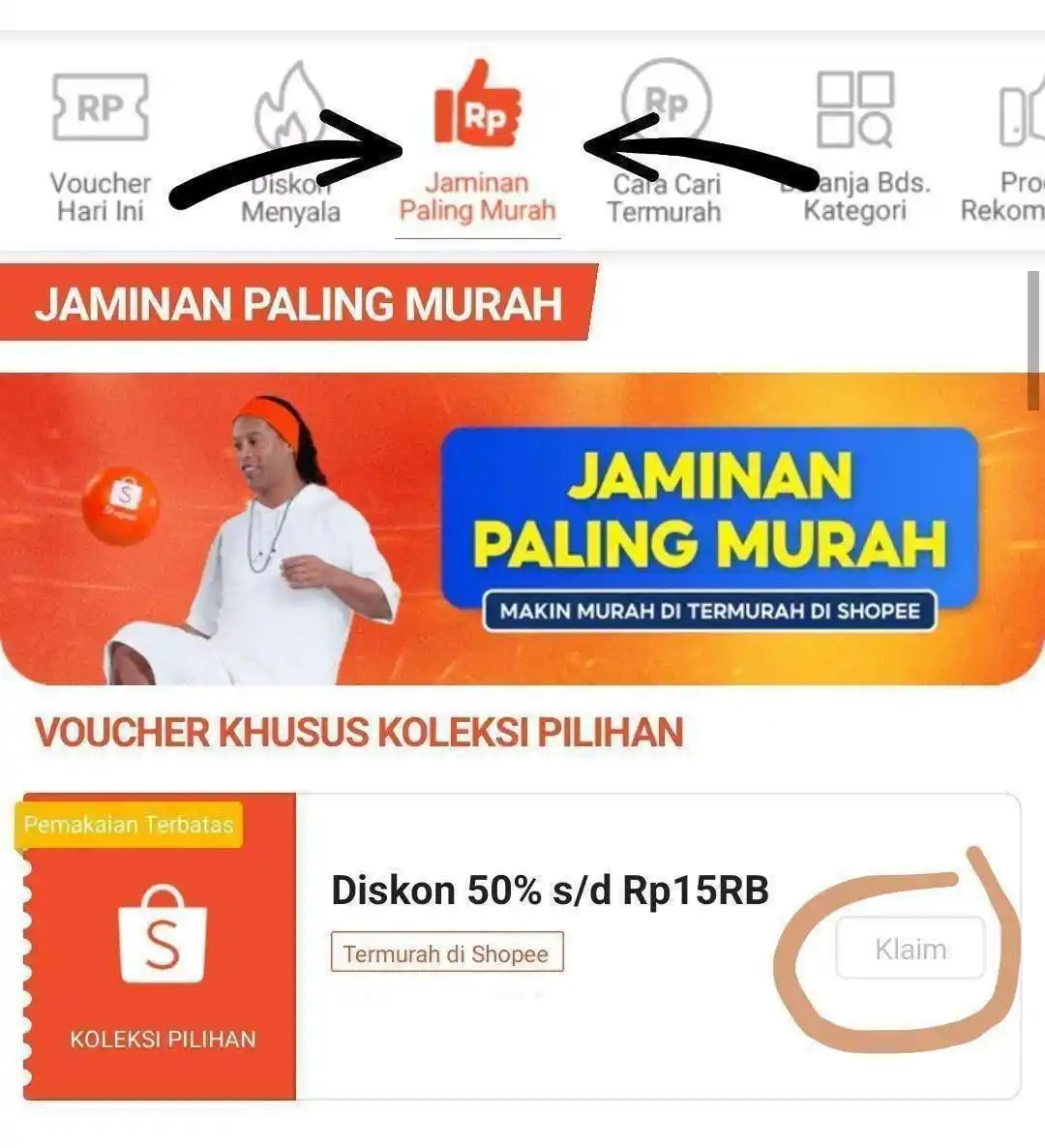 Image from KODE VOUCHER SHOPEE 🥳 DANA KAGET SHOPEE THR: Restok Periode Baru Diskon 50% s/d 15RB🥳 [Periode 16-22juni] ⏰18.00 W...