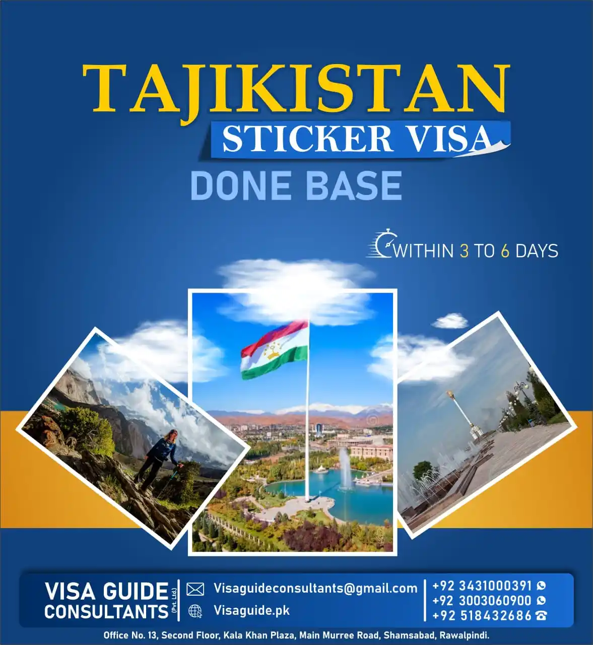 Image from Visa Guide | Europe & Gulf Jobs | Study & Immigration Updates | 🎗️✈️🌐: Tajikistan 🇹🇯 Sticker Visa  +923431000391...
