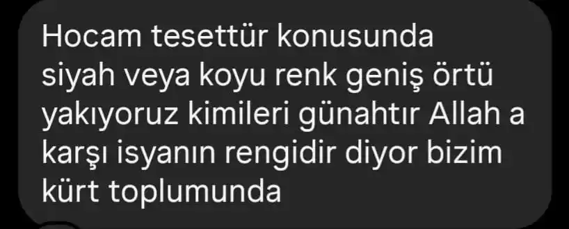 Image from Dr. Batuhan Celik: Tesettürün rengi değil, niyeti önemlidir. Çünkü Allah kalplere bakar, ...