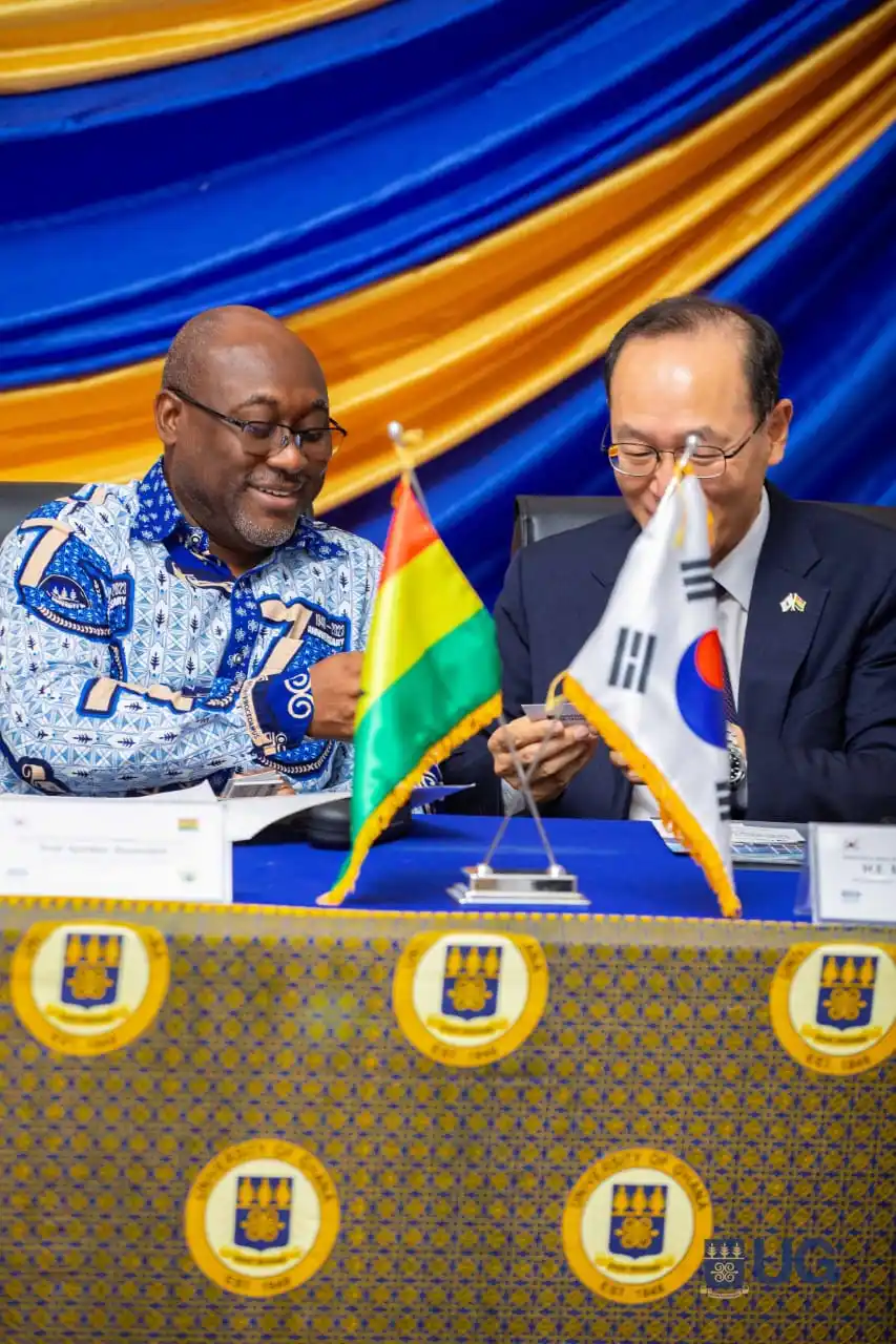 Image from Radio Univers 1057fm: UG and Korean Government break ground for $10m Ghana-Korea Centre of E...