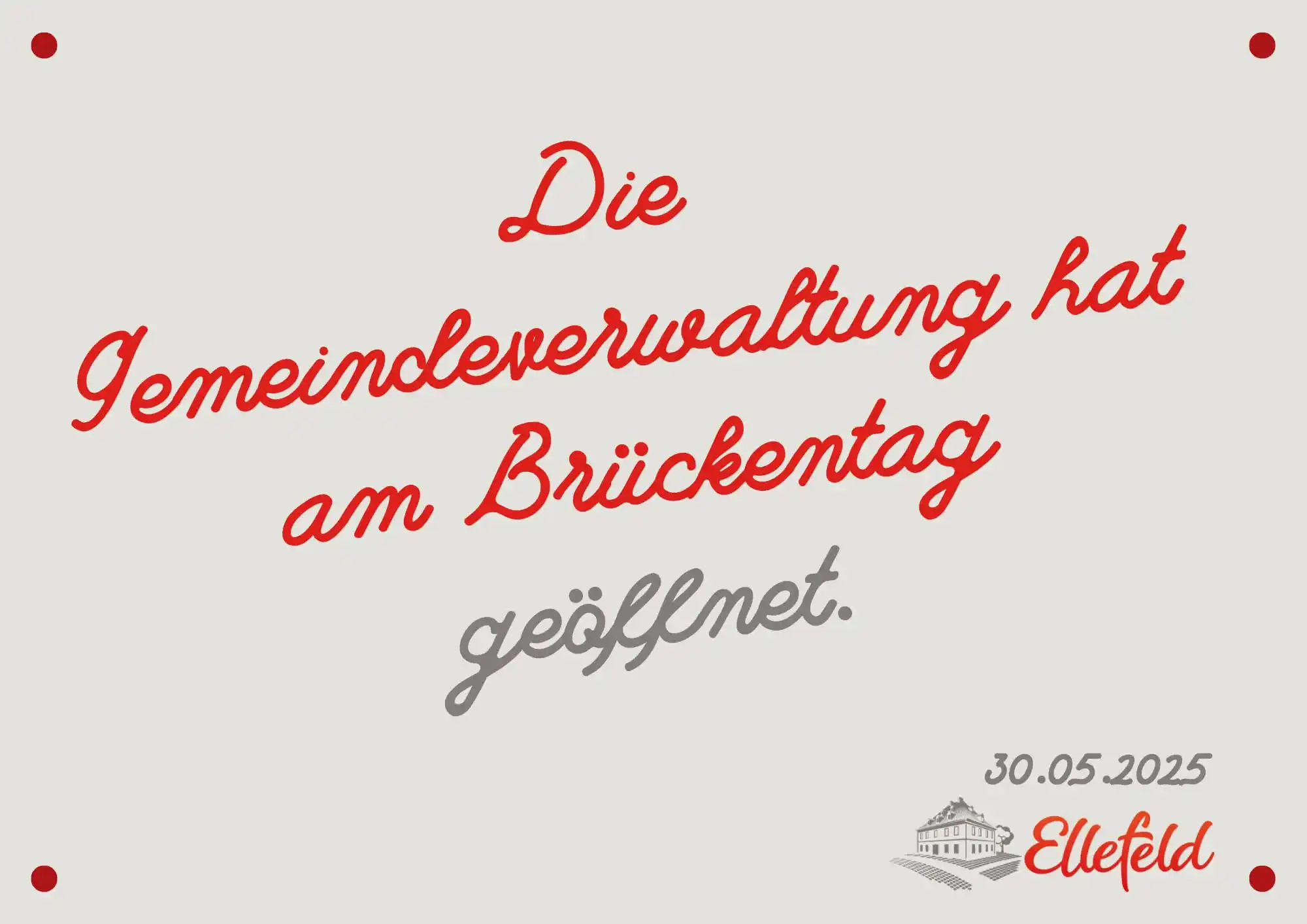 Image from Gemeinde Ellefeld: Wir wünschen einen schö☀️önen Feiertag!...
