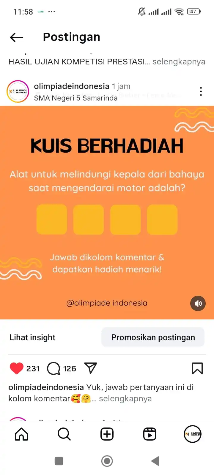 Image from OLIMPIADE INDONESIA: Ayoo adik adik ikutin *KUIS BERHADIAH* Menangkan UANG TUNAI jangan sam...