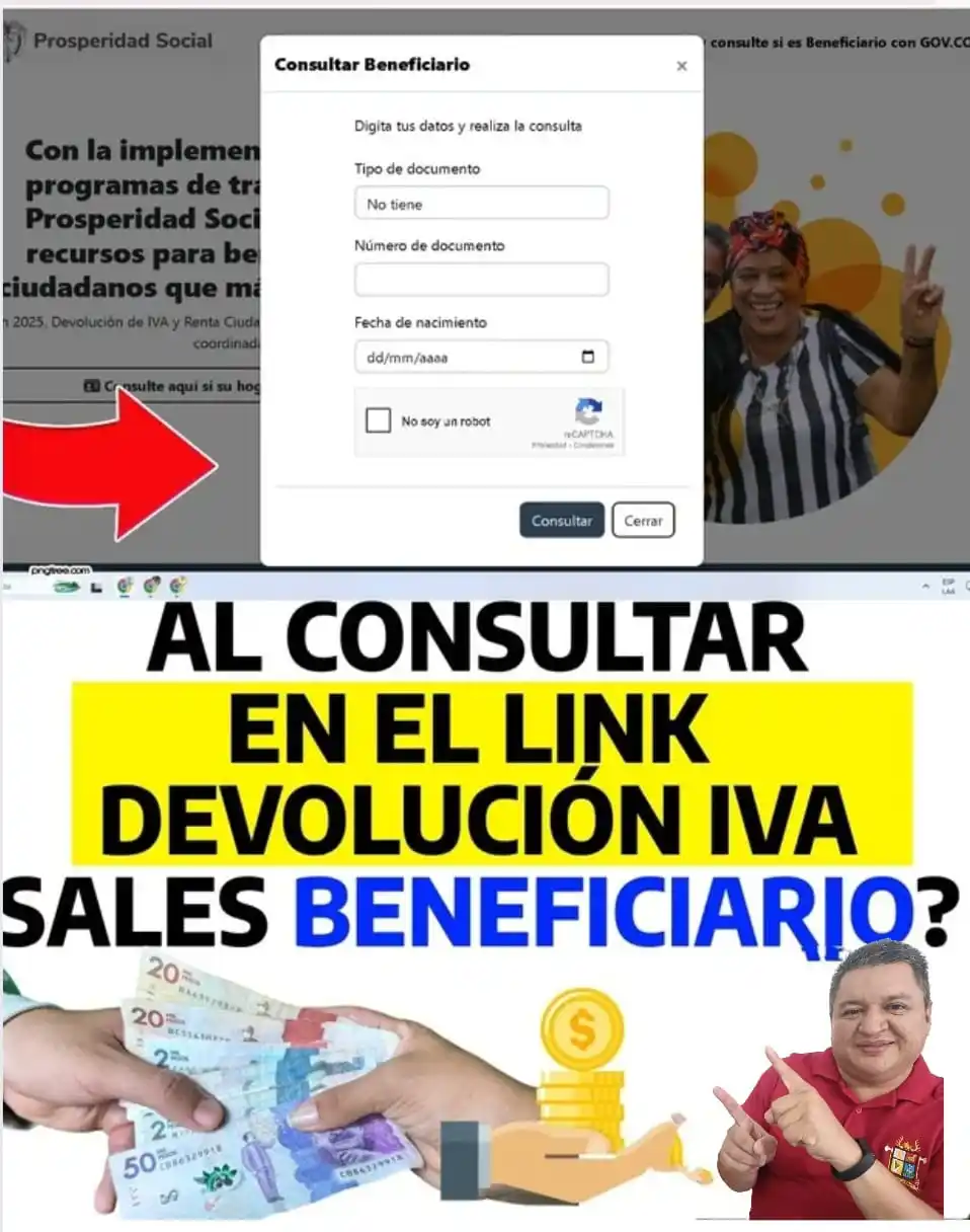 Image from 👉 Mario Cardona Más Familias 👪: Buen día Amigos y Amigas: Si al consultar en el link de la Devolución ...