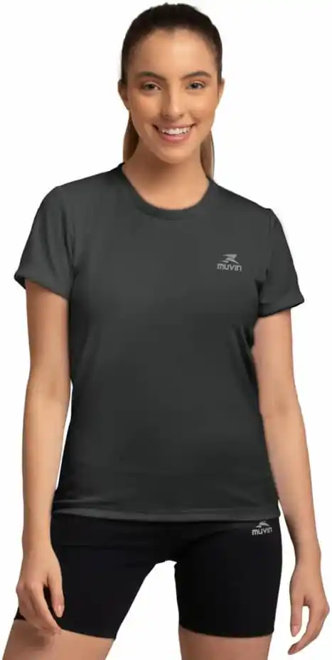 Image from Pechincha Brasil: 🛒 Camiseta Dry Basic SS FPS 50 Muvin – Manga Curta – Feminina – Prote...