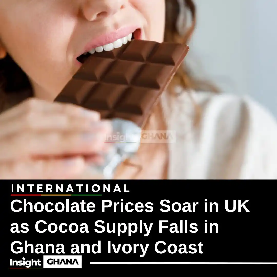 Image from Insight Ghana: Chocolate lovers in the UK are paying record prices as food inflation ...