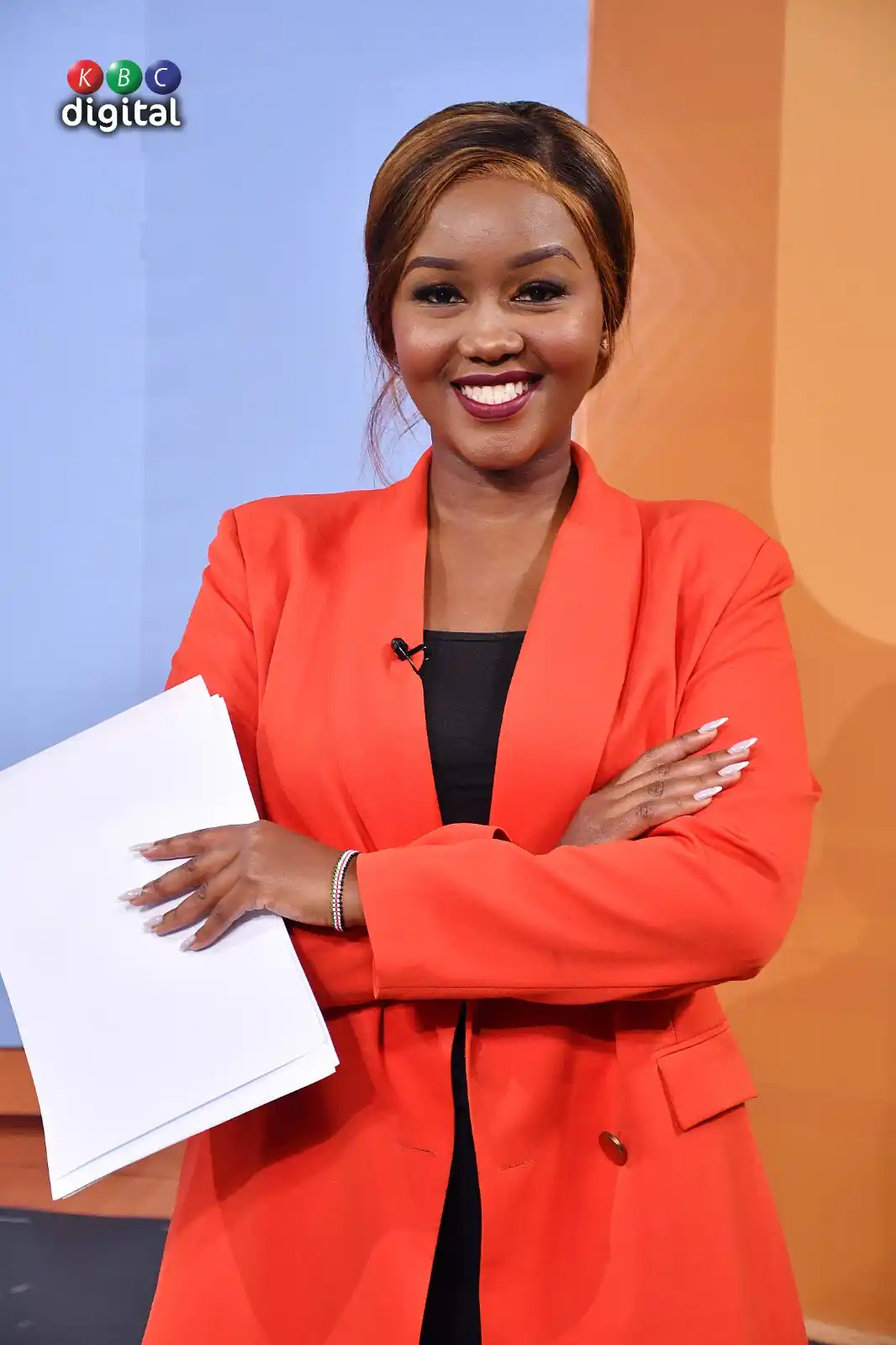Image from KBC Digital: Coming up next,   Prime Edition Sports with news anchor Caren Kibbett....