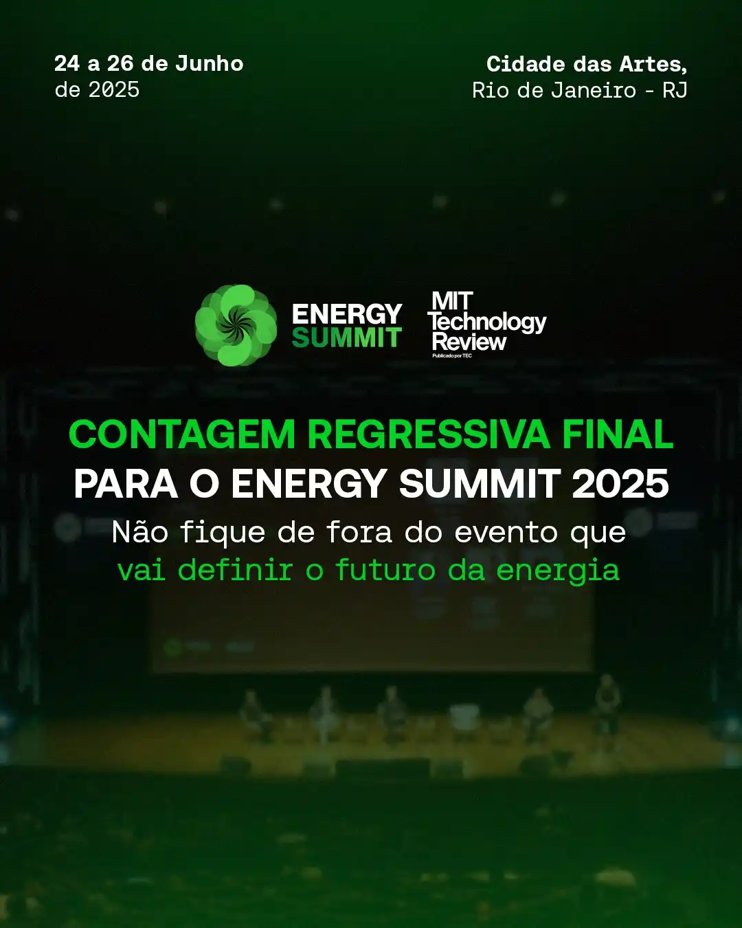 Image from Canal Solar News: 🚨 _*Faltam menos de 10 dias para o Energy Summit 2025!*_ 🚨   _Por aq...