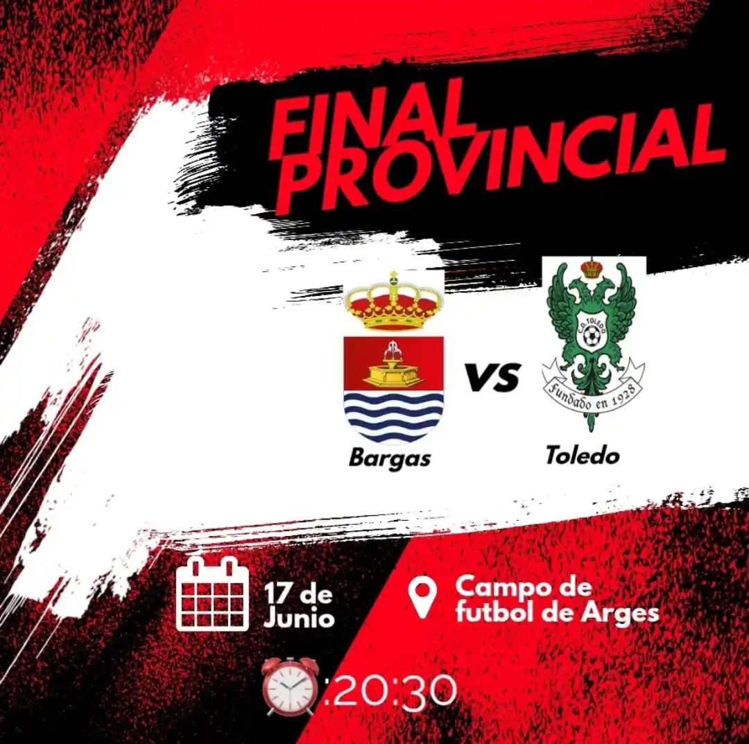 Image from Ayuntamiento de Bargas: *⚽ Final Infantil Provincial de Fútbol: Bargas vs. Toledo*  🗓️ martes...