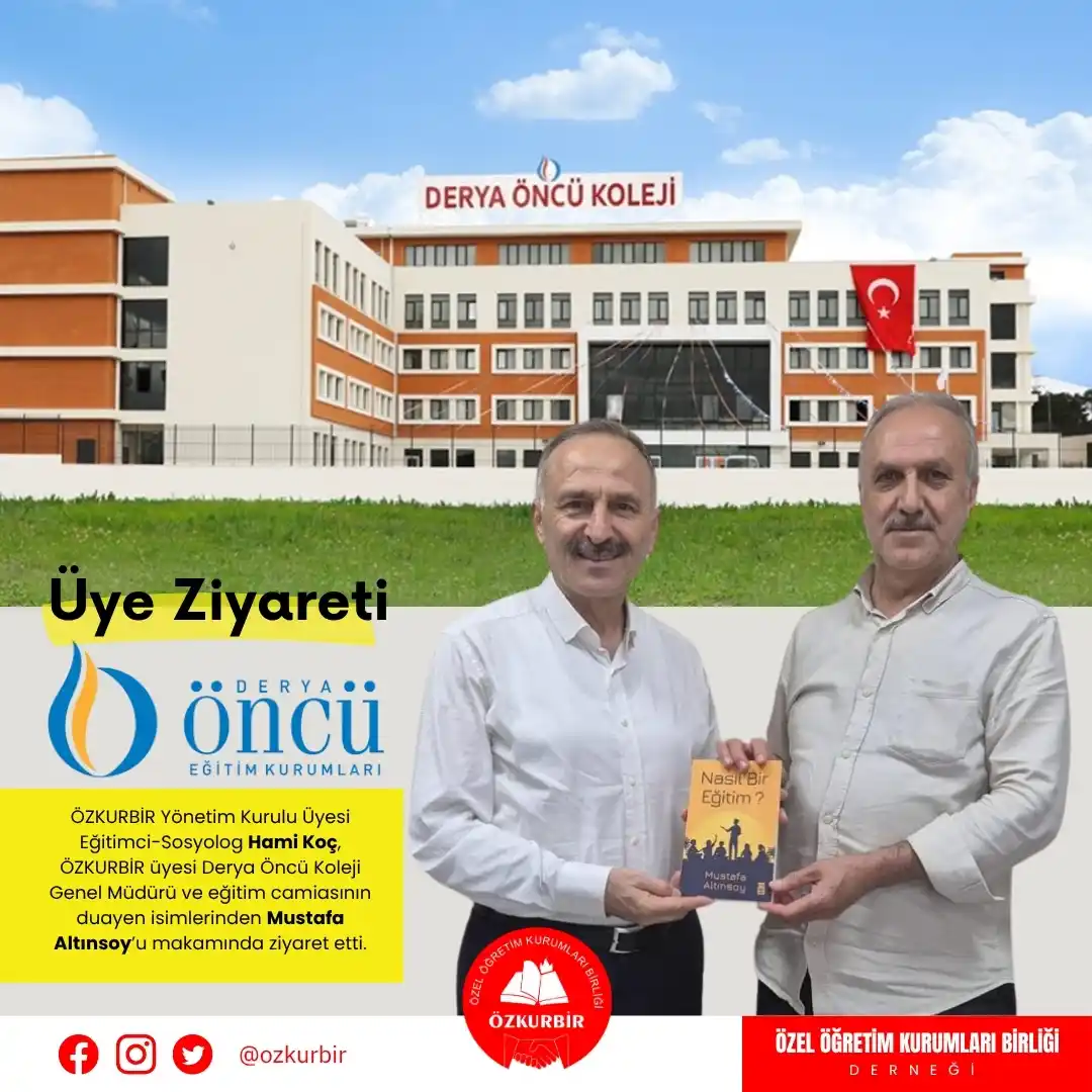 Image from ÖZKURBİR: *Hami Koç’tan Mustafa Altınsoy’a Ziyaret*   🎓 *Eğitime Adanmış İki İs...