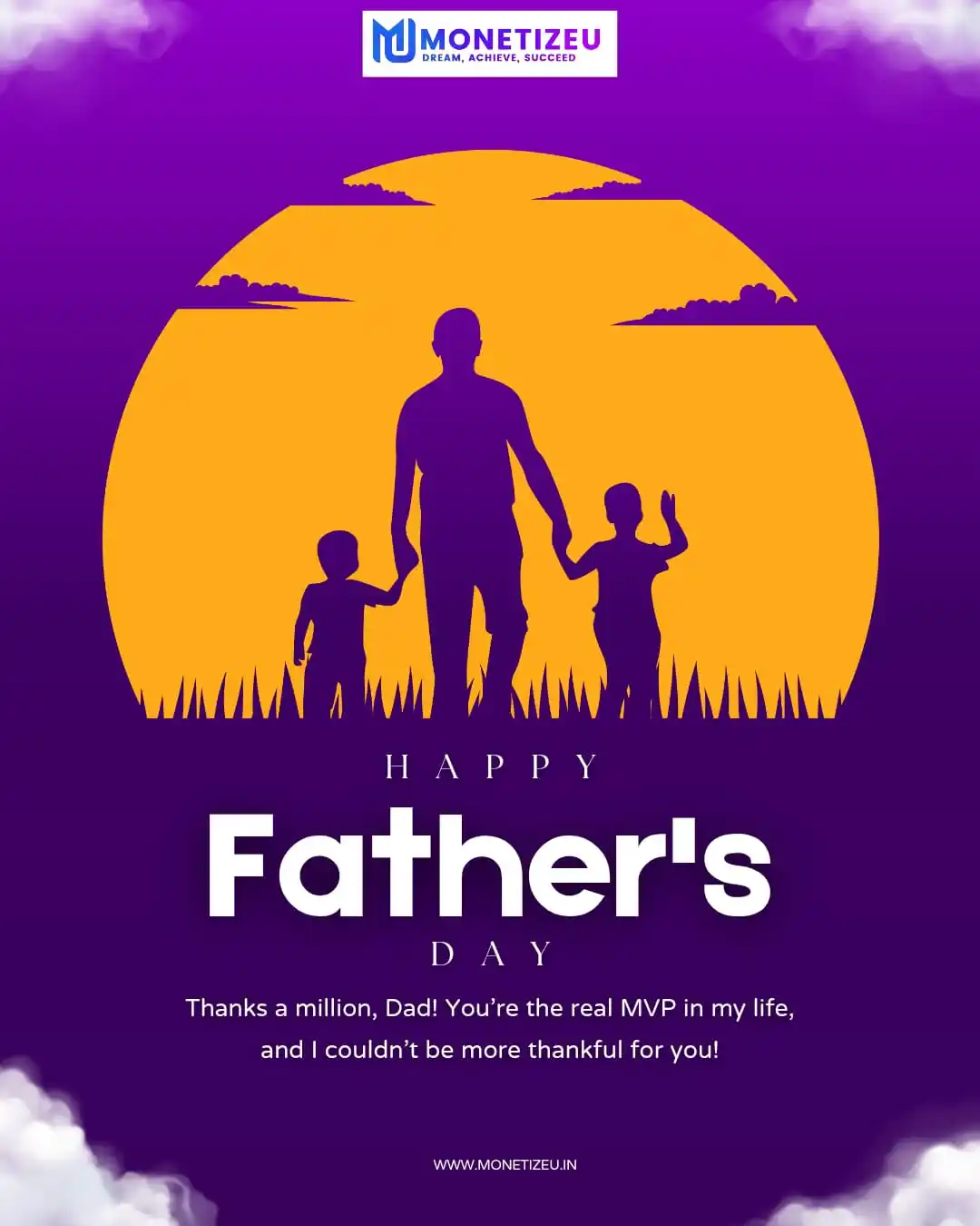 Image from MonetizeU.in: *👔 Happy Father's Day to All the Real-Life Superheroes! 💪* Behind ev...