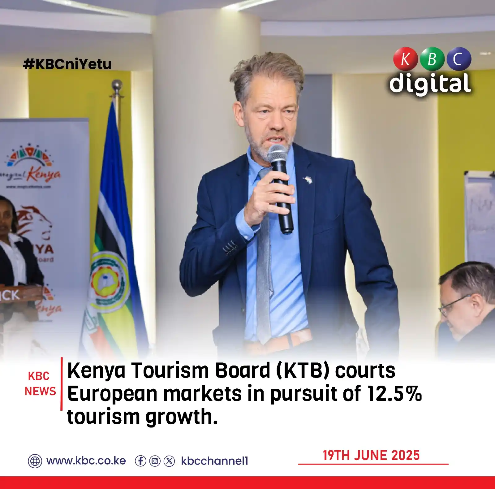 Image from KBC Digital: Kenya Tourism Board (KTB) courts European markets in pursuit of 12.5% ...
