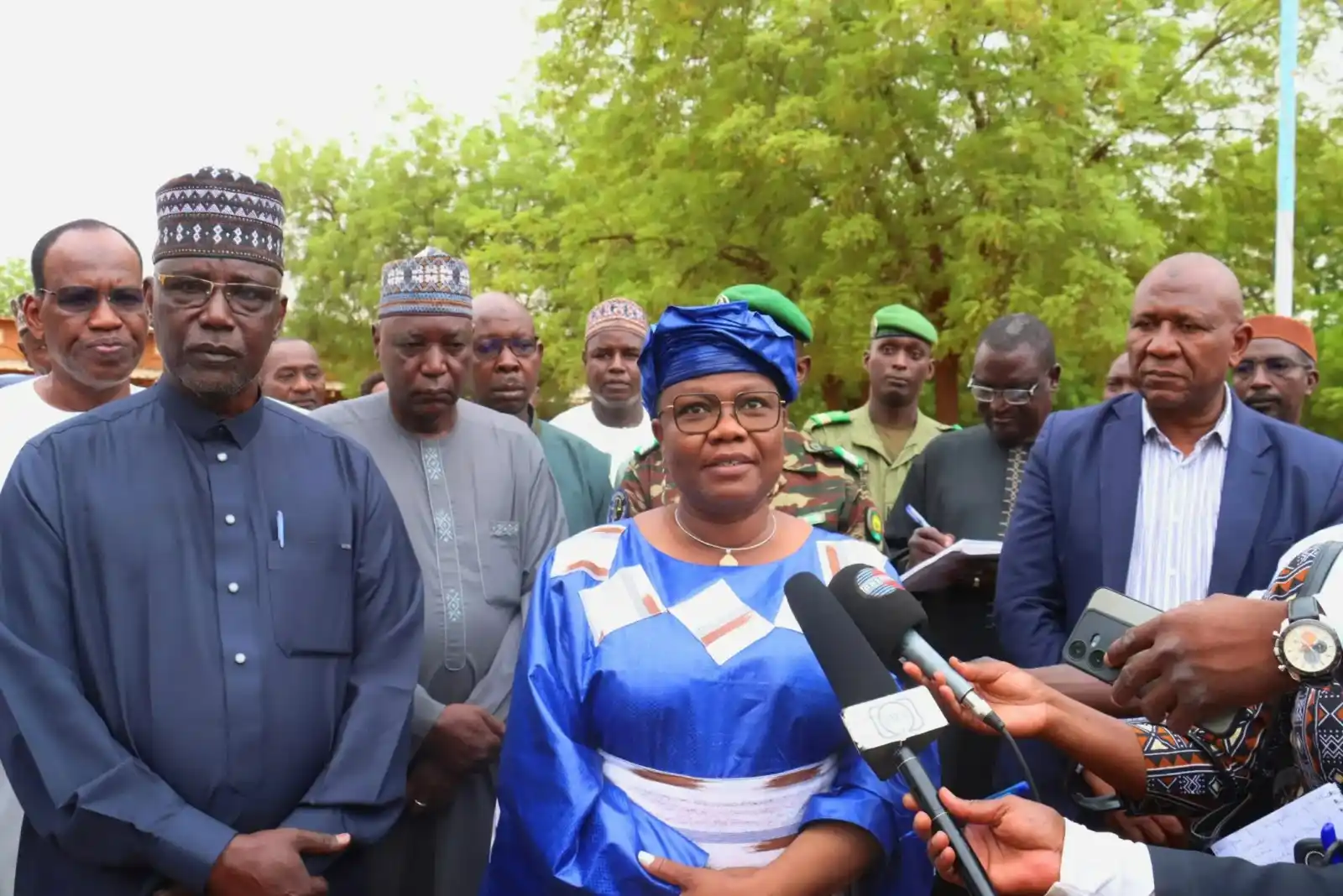 Image from Agence Nigérienne de Presse (ANP): Niamey : la Ministre de l’éducation nationale visite les écoles primai...