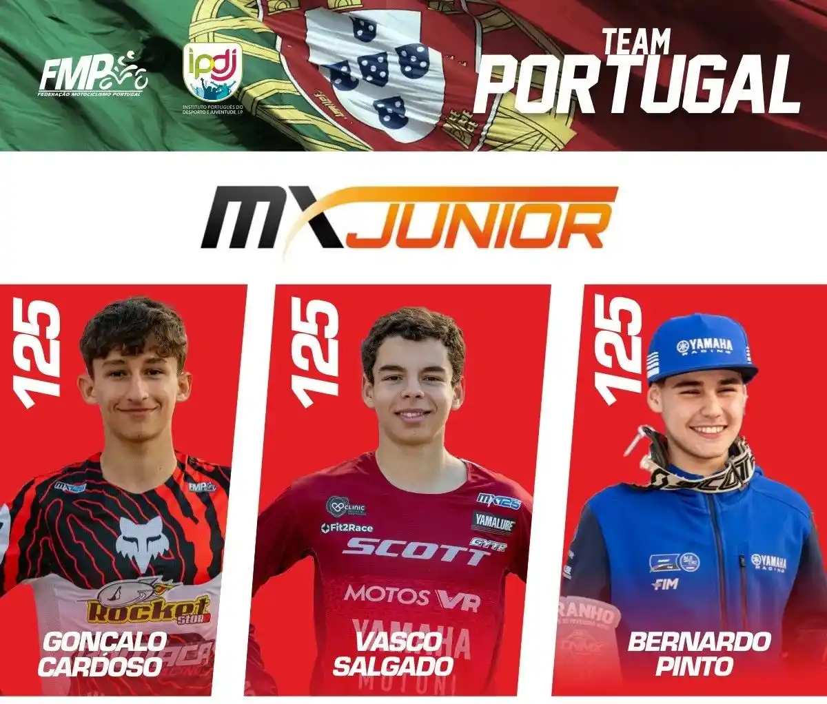 Image from Revista Motojornal: O Team Portugal que vai competir no FIM Junior Motocross World Champio...