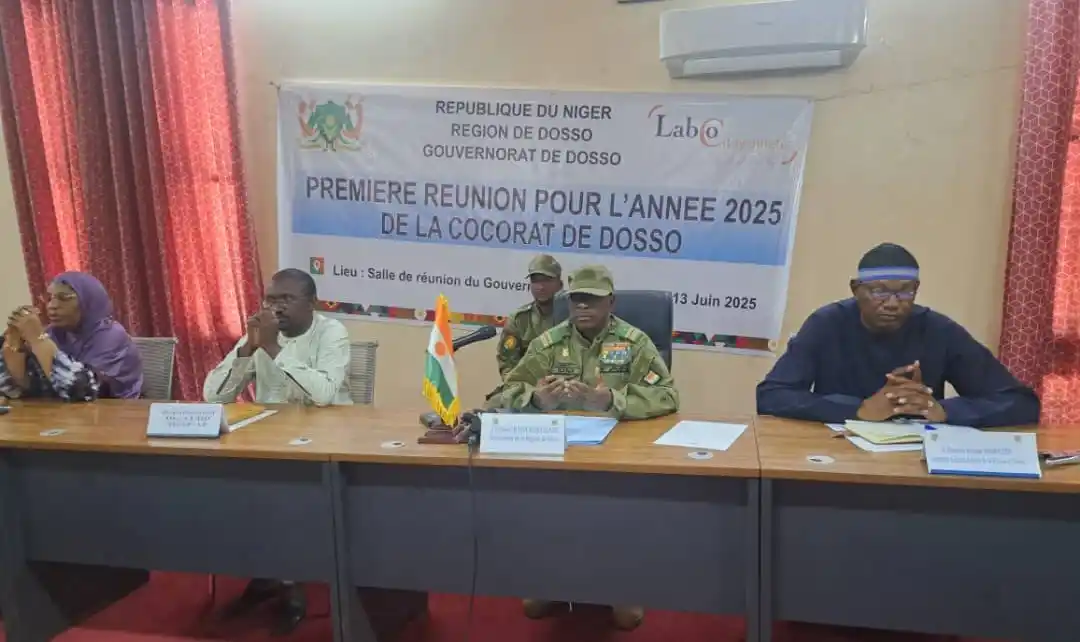 Image from Agence Nigérienne de Presse (ANP): Première réunion de la COCORAT de Dosso au titre de l’année 2025  La p...