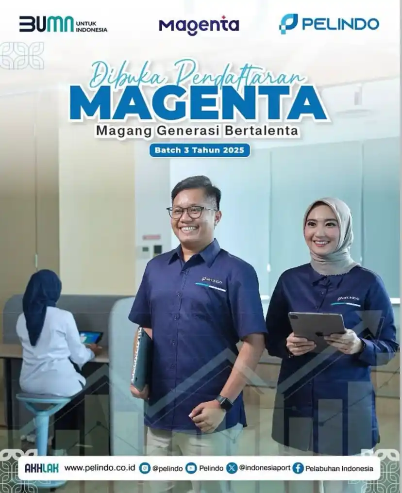 Image from Info loker terbaru: Program Magang Reguler Batch 3 Tahun 2025 di Pelindo Group telah buka....
