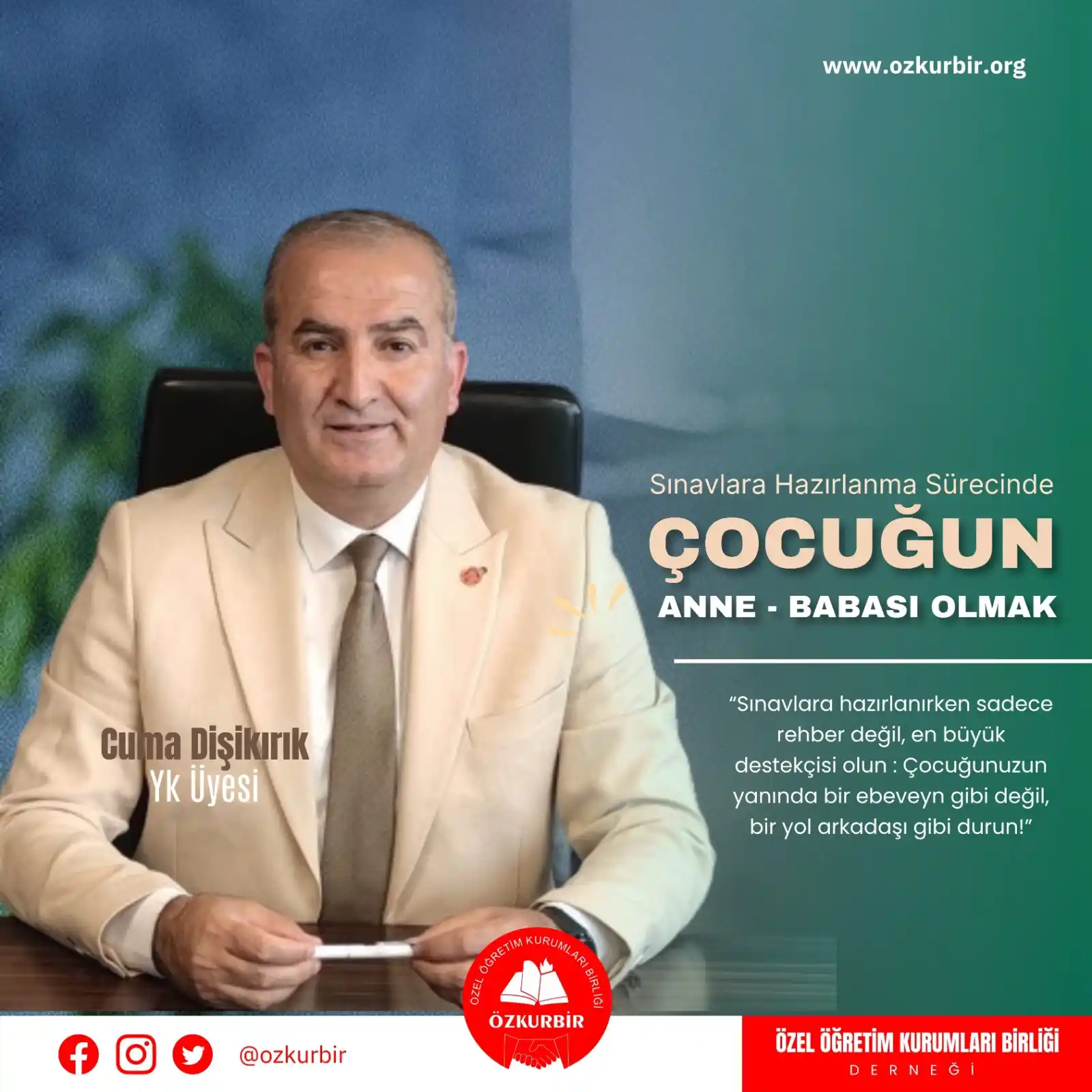 Image from ÖZKURBİR: 🎯 *Sınavlara Hazırlıkta Ailenin Rolü!* 📘 *"Sınavlara Hazırlanma Sü...