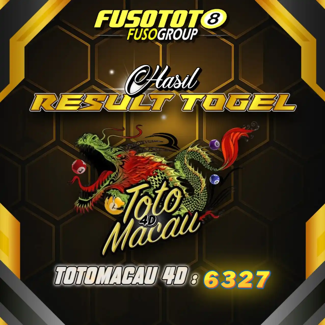 Image from FUSOTOTO: TANGGAL 15/06/2025  HASIL RESULT PASARAN TOTOMACAU 4D | JAM 19:10 MALA...