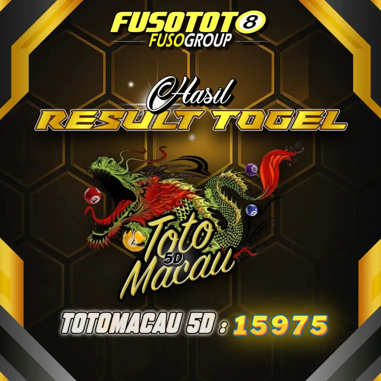 Image from FUSOTOTO: TANGGAL 15/06/2025  HASIL RESULT PASARAN TOTOMACAU 5D | JAM 21:16 MALA...