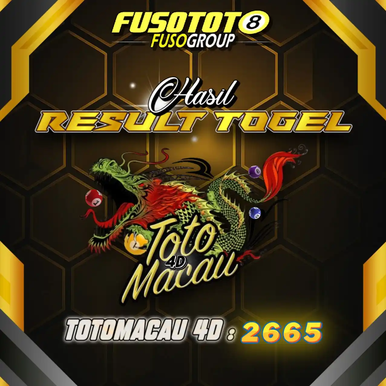 Image from FUSOTOTO: TANGGAL 16/06/2025  HASIL RESULT PASARAN TOTOMACAU 4D | JAM 13:10 SIAN...
