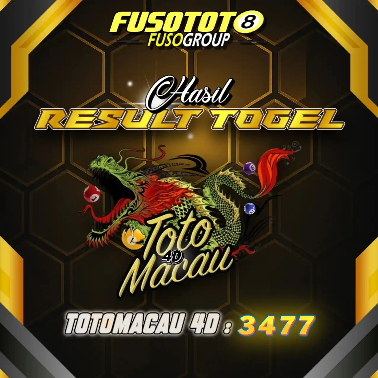 Image from FUSOTOTO: TANGGAL 16/06/2025  HASIL RESULT PASARAN TOTOMACAU 4D | JAM 19:15 MALA...