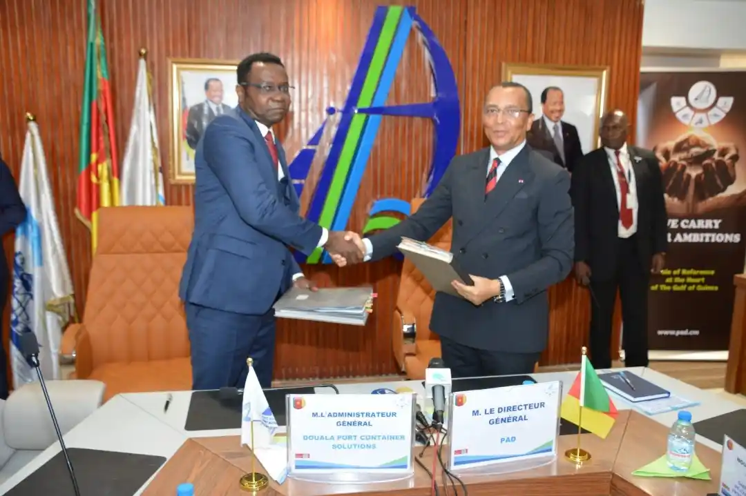 Image from The Guardian Post Daily: The Douala Port of Authority, PAD, and its subsidiary in charge of mai...