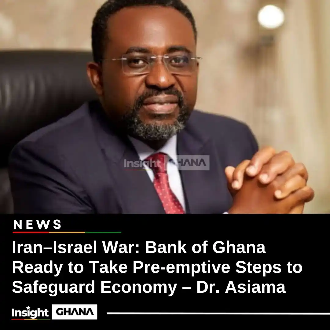 Image from Insight Ghana: The Governor of the Bank of Ghana (BoG), Dr. Johnson Asiama, has assur...