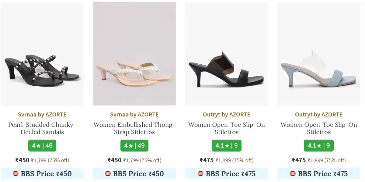 Image from Women Shopping & Beauty Deals IPF: 🔴🔴 Upto 86% Off On Branded Women’s Footwear (Inc 5,Buda Jeans Co, Et...