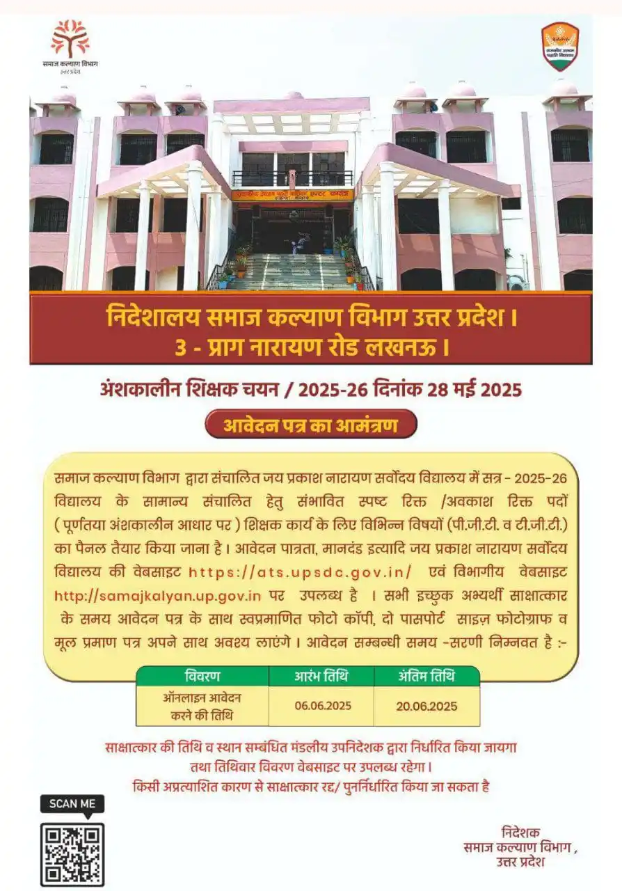 Image from TEACHING EXAM (DSSSB KVS NVS CTET REET HTET EMRS AND ALL OTHER TEACHING EXAM): *उत्तर प्रदेश TGT PGT सर्वोदय विद्यालयों टीचर की तिथि 20 जून यानि कल त...