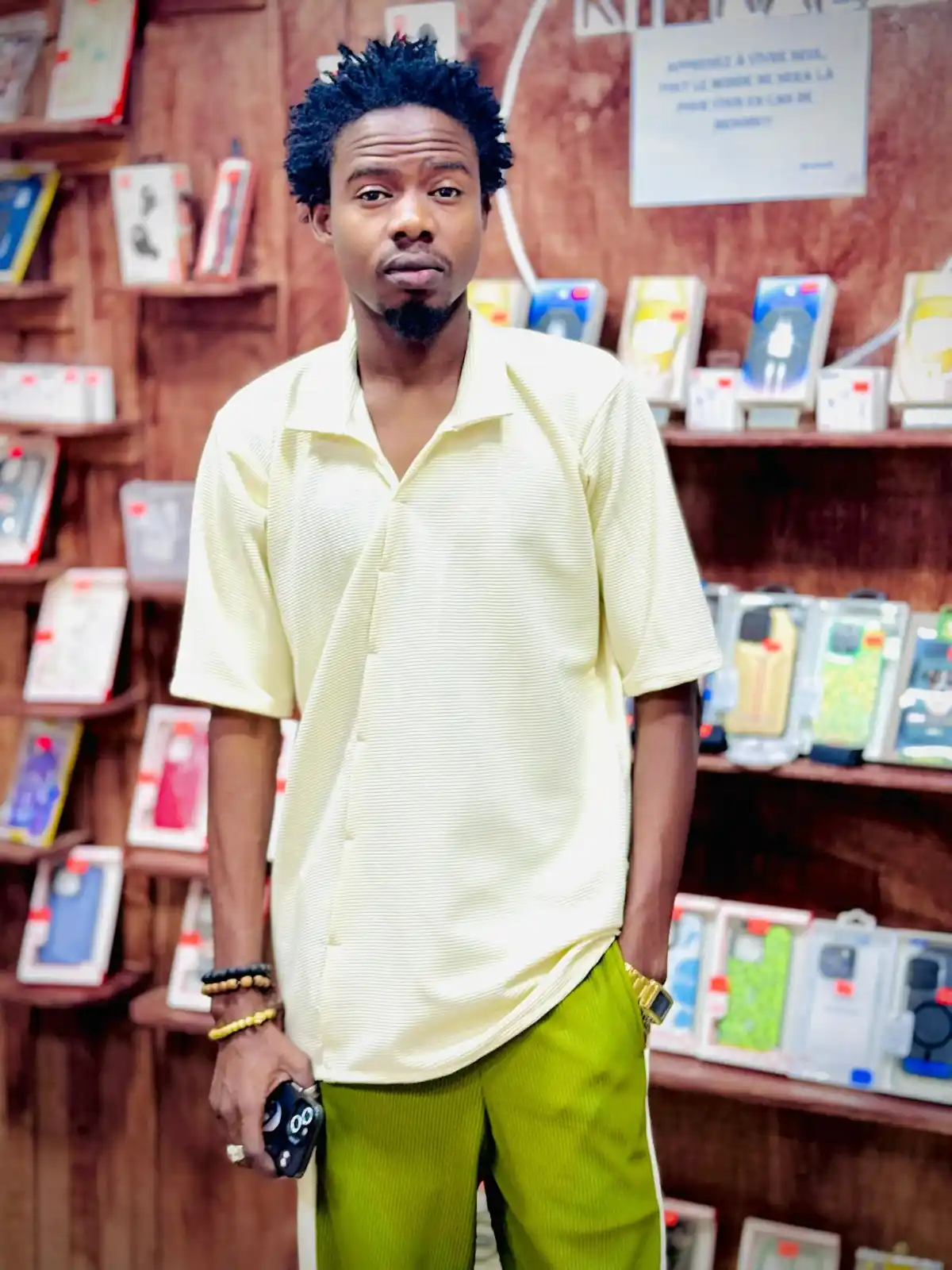 Image from Agence Nigérienne de Presse (ANP): Yahaya Madou Rabé, jeune promoteur de l’atelier de couture RH-RALIM Y...
