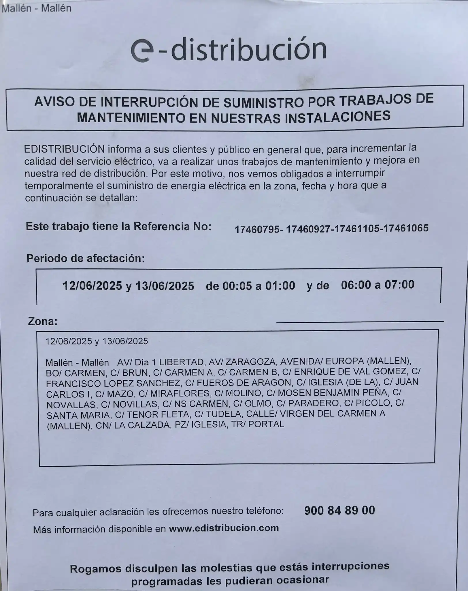 Ayuntamiento de Mallén post