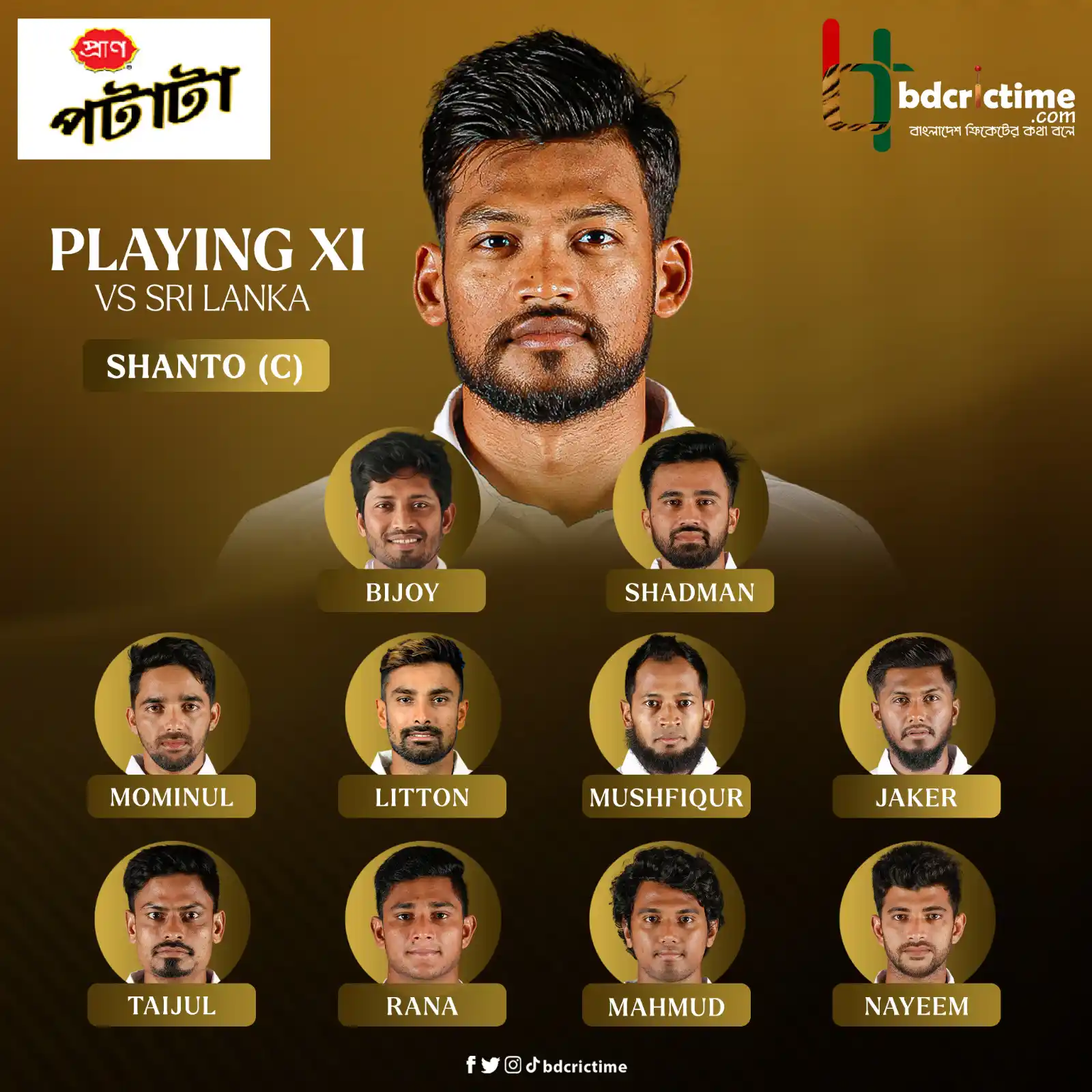Image from BDCricTime: 🪙Bangladesh opts to Bat first No Miraz in the xi, Litton Das is back...