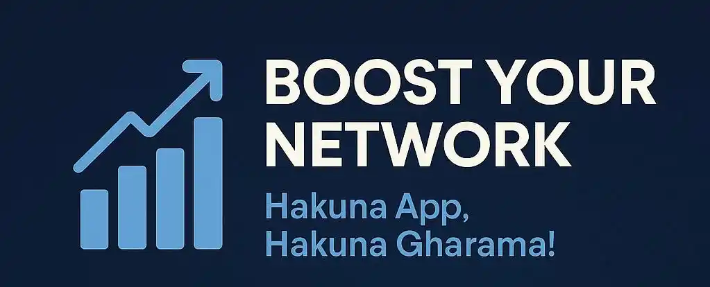 Image from START TEK: 📶 BOOST YOUR NETWORK – Hakuna App, Hakuna Gharama! Boresha mtandao wa...