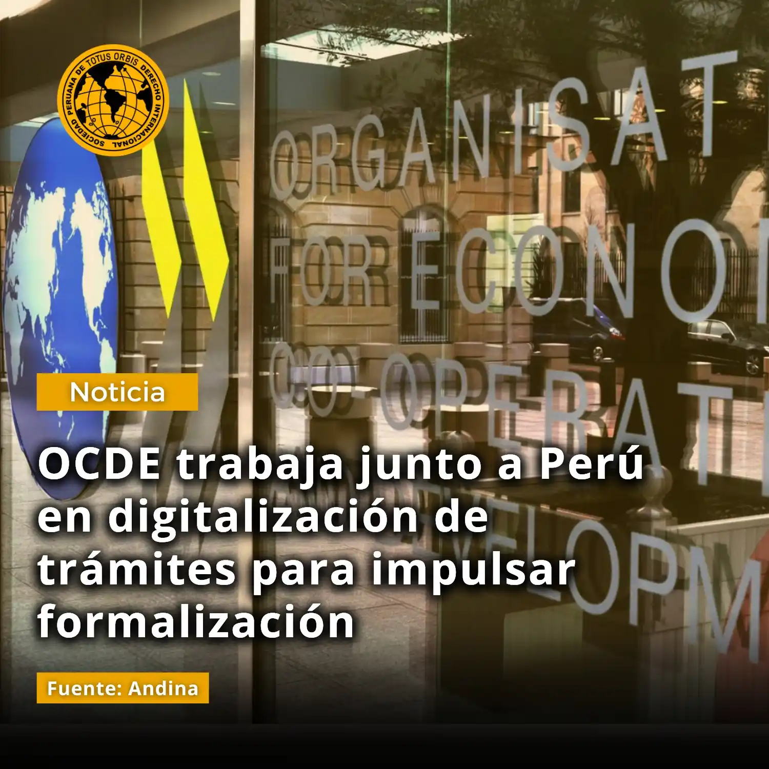 Image from Sociedad Peruana de Derecho Internacional: 📝 Compartimos la noticia “OCDE trabaja junto a Perú en digitalización...