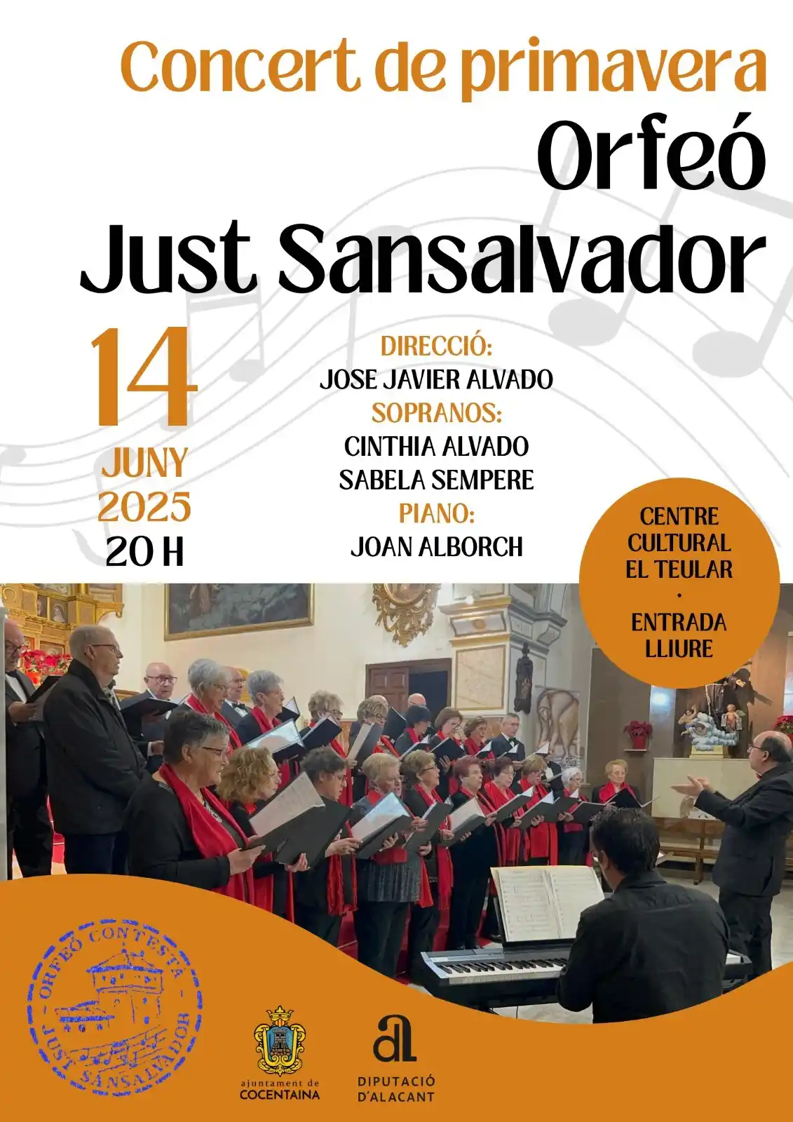 Image from AJUNTAMENT DE COCENTAINA: 🎶🌸 Concert de Primavera a Cocentaina 🌸🎶 🗓 Dissabte 14 de juny 🕗...
