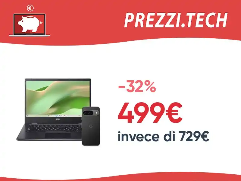 Image from PrezziTech: Da Amazon Spagna il bundle costa meno! Google Pixel 9a - Smartphone An...