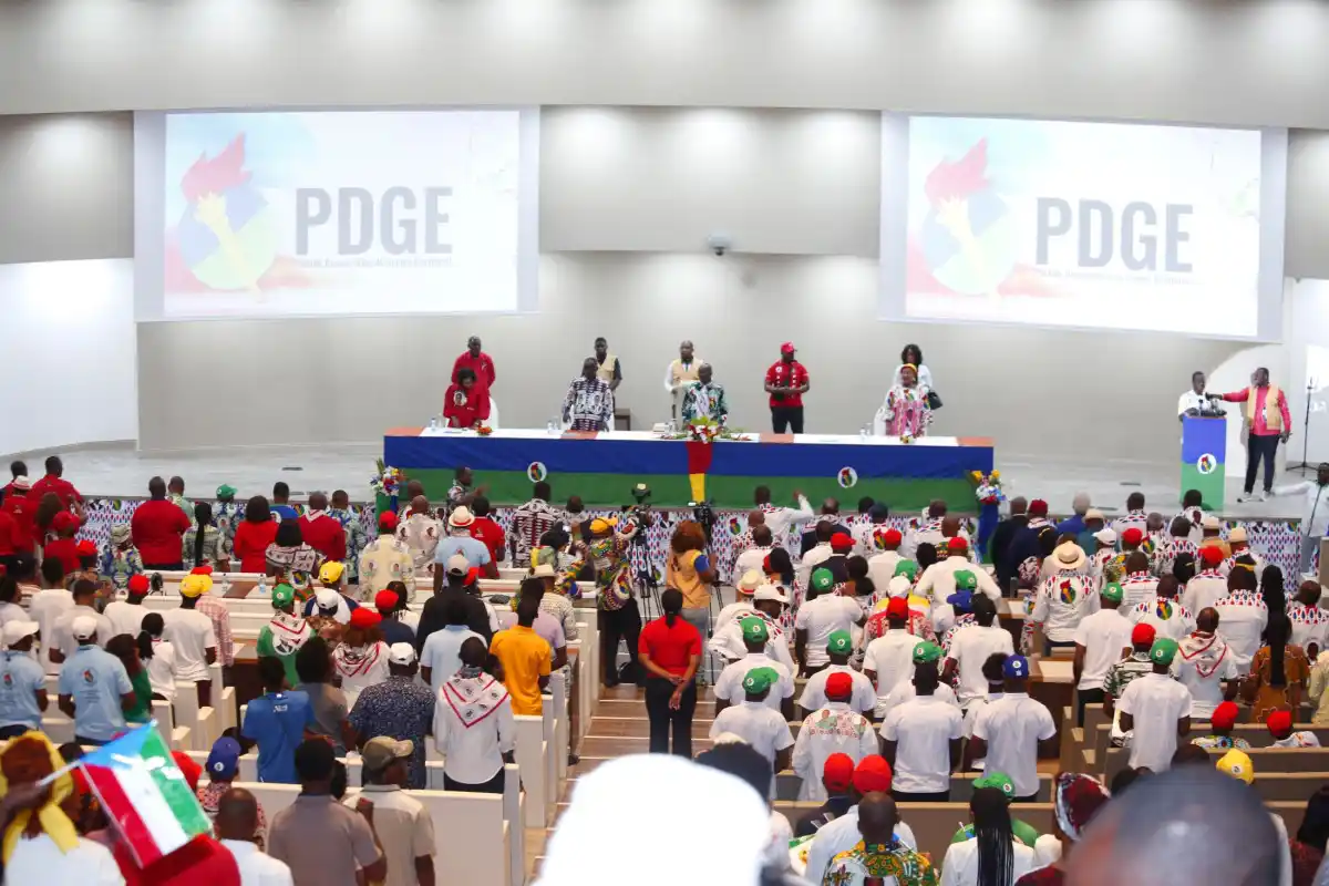 Image from LA VICEPRESS 🌐ℹ️: Djibloho recibe al Secretario General del PDGE en su octavo día de gir...