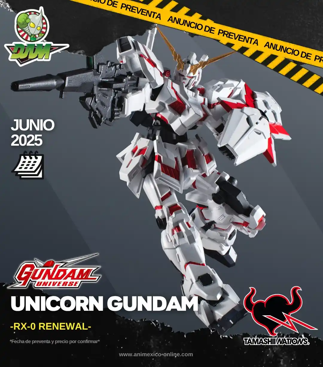 Image from DAM - Distribuidora Animexico: =GUNDAM UNIVERSE RX-0 UNICORN GUNDAM RENEWAL= *Fecha de preventa y pr...