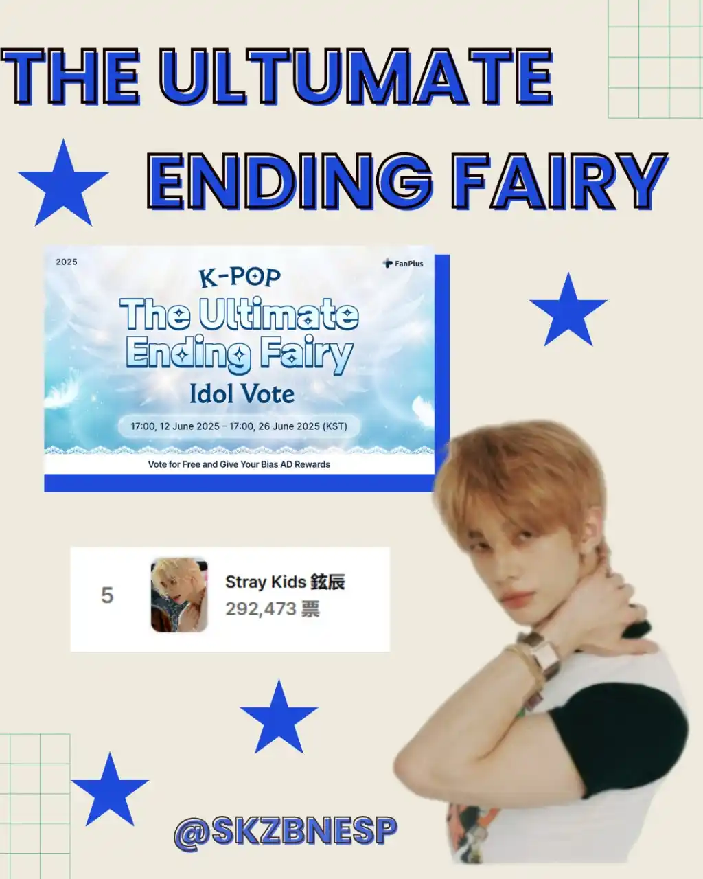 Image from STRAY KIDS - BREAKING NEWS ✨🌿: [🗳️|  FANPLUS]   STAY ‼️  Remember that Hyunjin is nominated in the f...