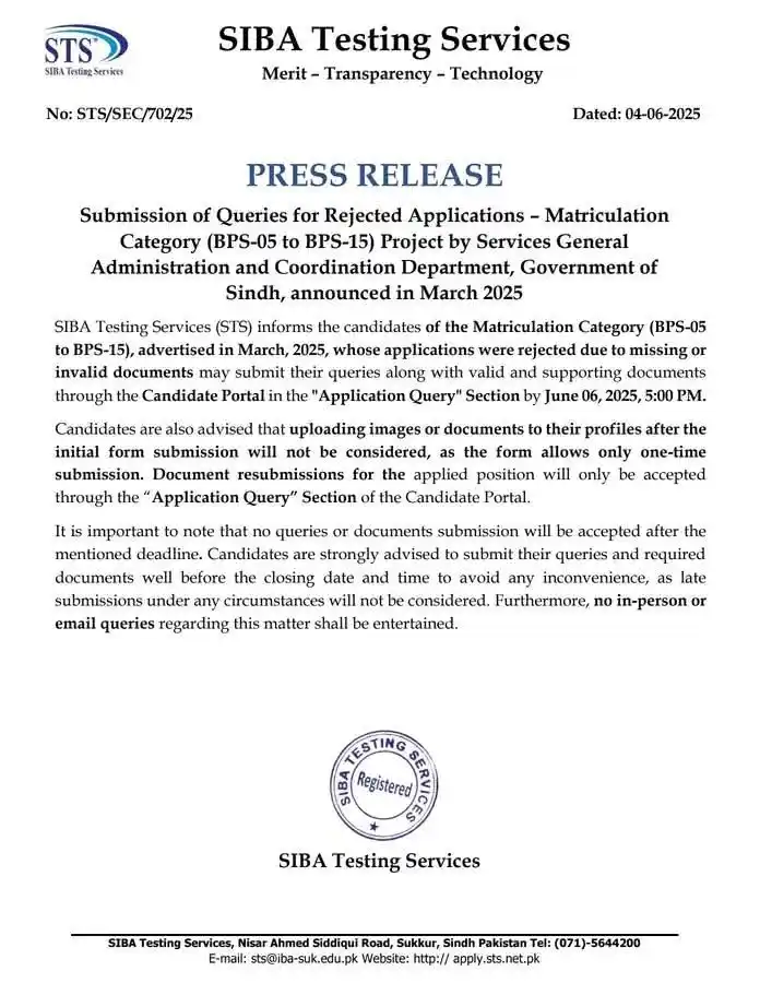 IBA Sukkur 5 To 15 Categery Prepration post