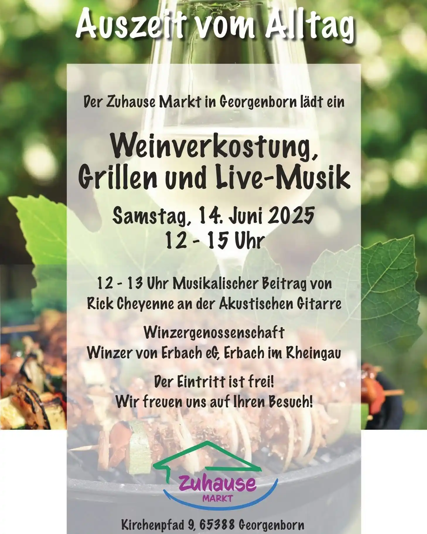 Image from Gemeinde Schlangenbad: 🔥 *Grillfest im Zuhause-Markt Georgenborn*  Am Samstag, den 14. Juni ...