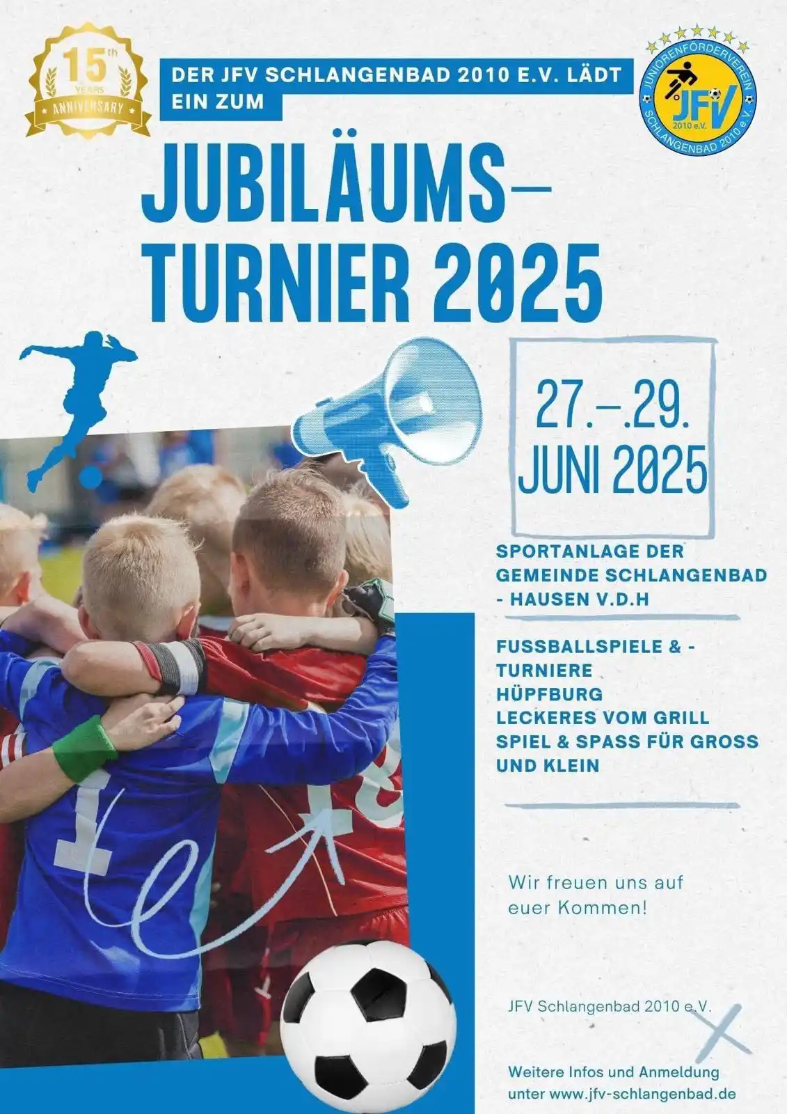 Image from Gemeinde Schlangenbad: 🏆 *Großes Jubiläumsturnier beim JFV Schlangenbad 2010 e.V.!*⚽ Anläss...