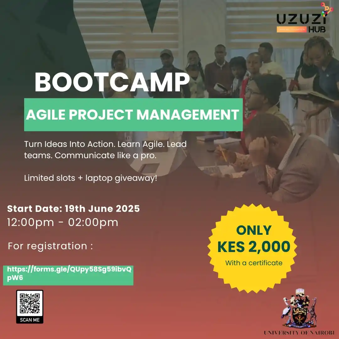 Image from The Tech Hut Community: I’m inviting you to join Cohort 2 of the Uzuzi Hub Project Management ...