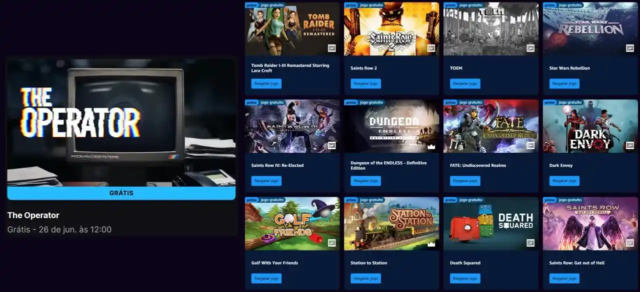 Image from InfoBR Promoções: 🔥 Jogos Grátis! 🔺 Na Epic Games - The Operator: https://store.epicg...