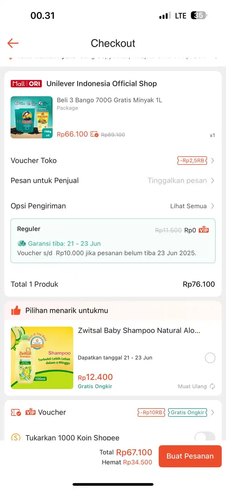 Image from INFO PROMO RACUN SHOPEE CUAN: Kecap free minyak kombo vip 10rb lumayan jadi 67rb https://s.shopee.co...