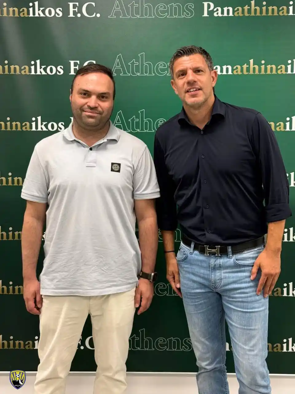 Image from Kapaz PFC: “Kəpəz” ilə “Panatinaikos” rəsmiləri görüşüblər 🤝  “Kəpəz” və Yunanıs...