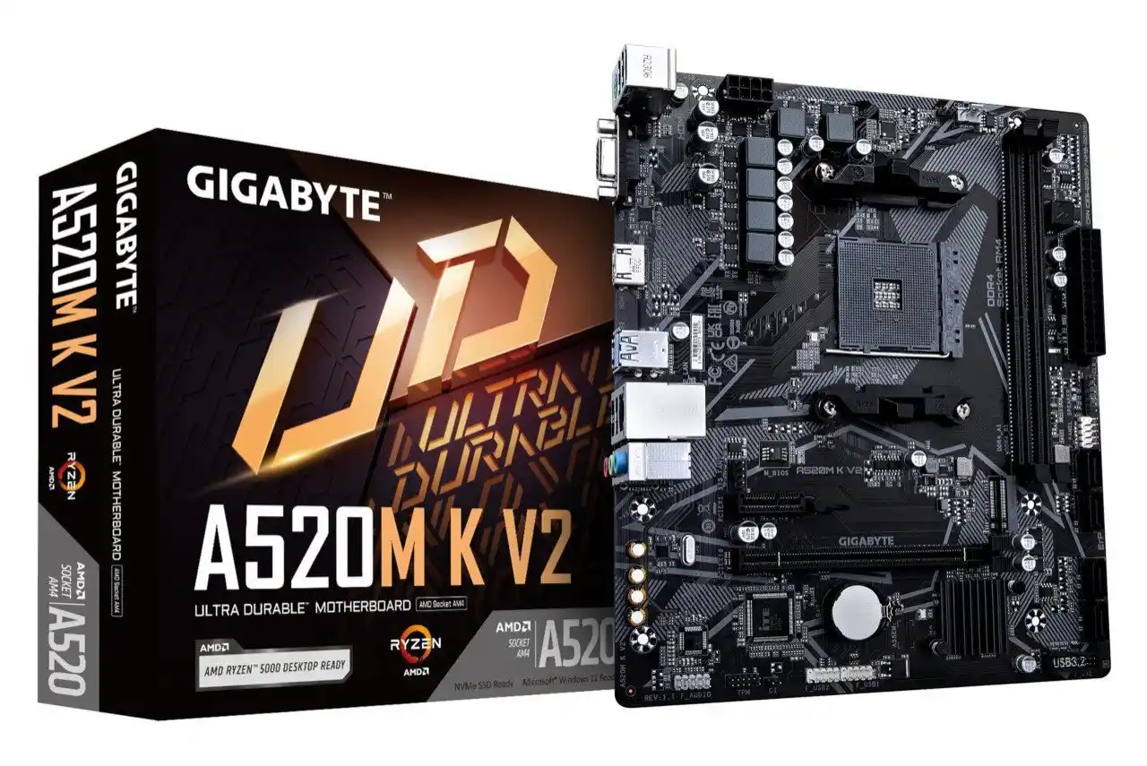 Image from InfoBR Promoções: 🔥 Placa Mãe Gigabyte A520M K V2 - R$ 305 🏷 Cupom: DEMOLIDOR ou HIT2...