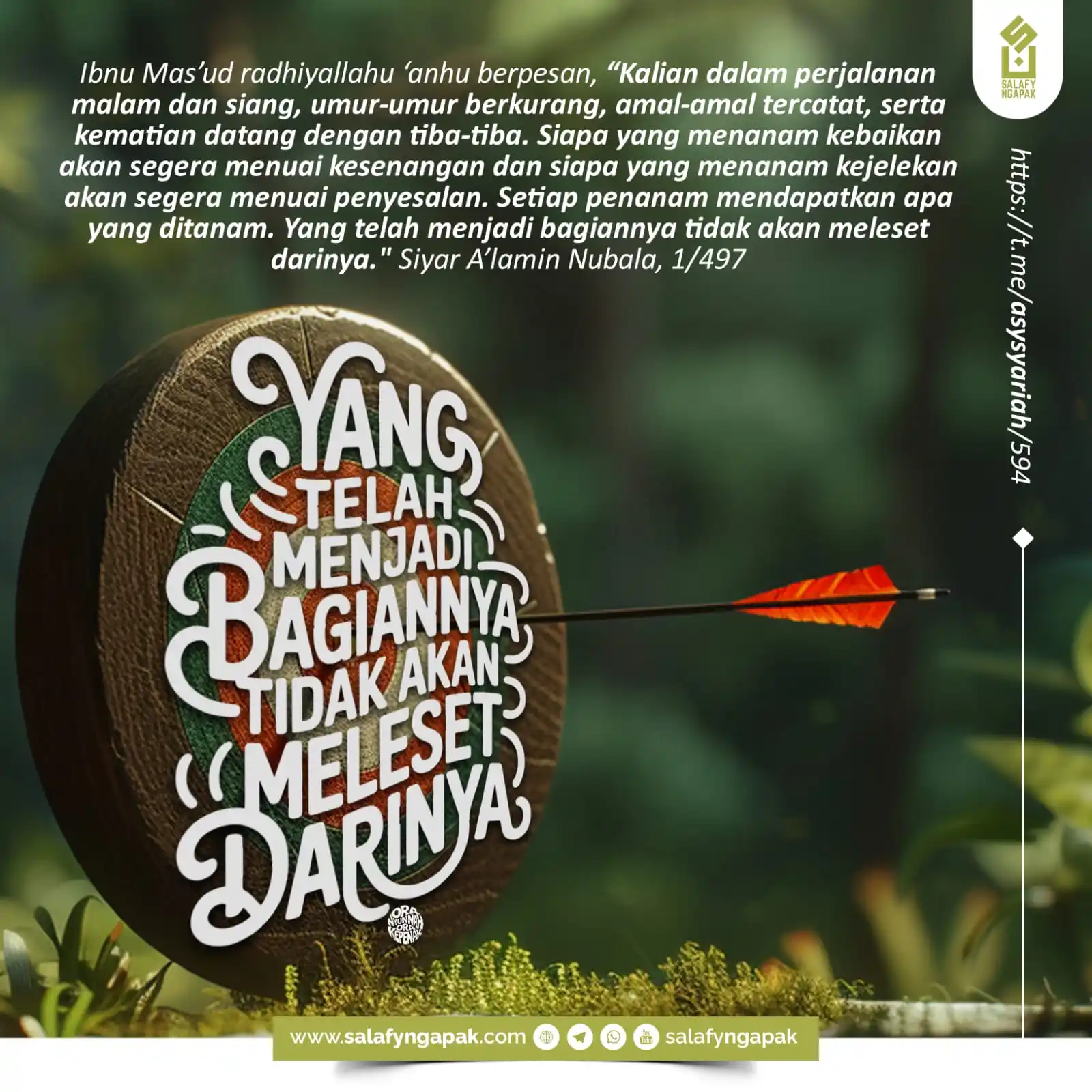 Image from SALAFY NGAPAK: ┏🖌️🖼📱 ━━━━┓ POSTER FAWAID ┗━━━━🖌️🖼📱 ┛ 📜 YANG TELAH MENJADI...
