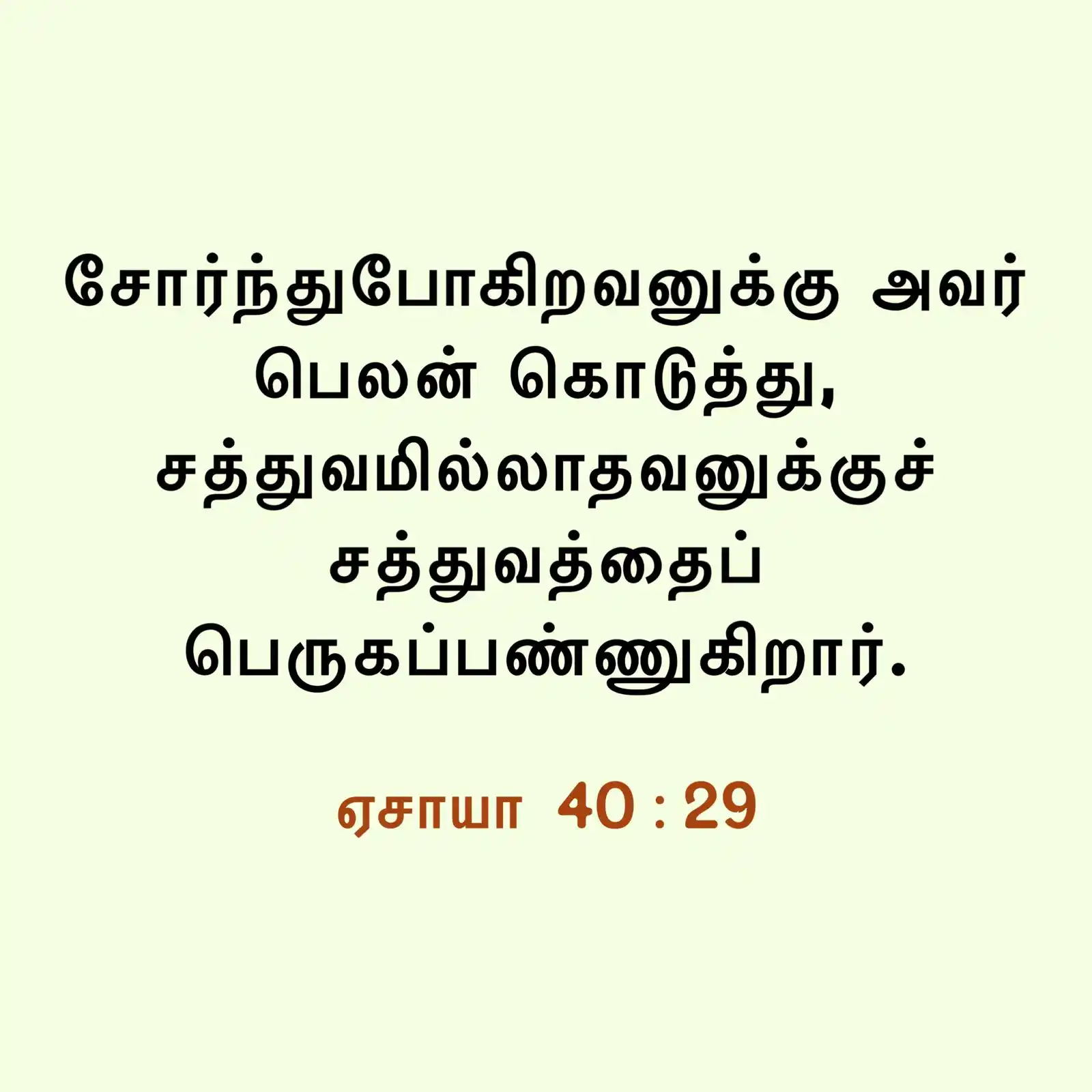 Daily Bible Verse - Tamil post