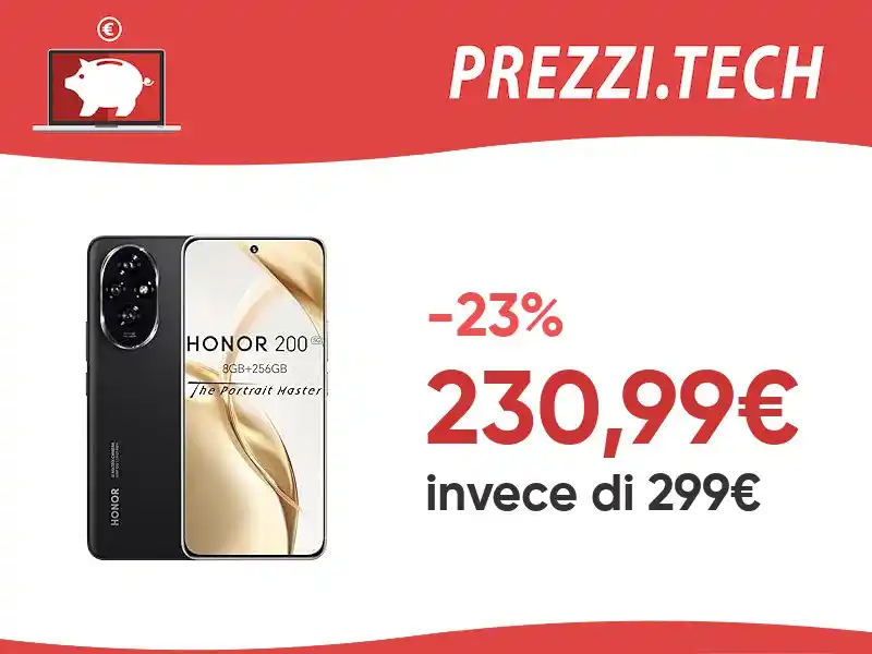 Image from PrezziTech: 🔥 PREZZONE 🔥  HONOR 200 5G 12GB 256GB  🛍 AliExpress  💰 Prezzo: 230...